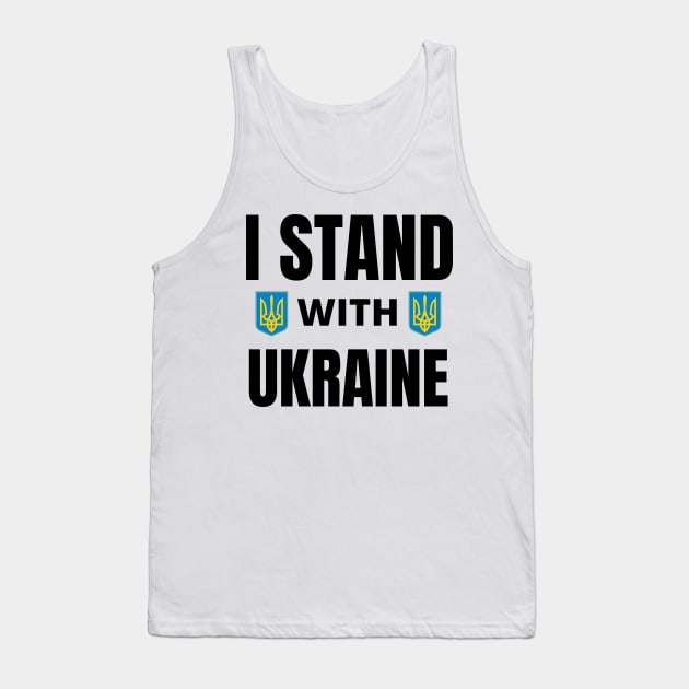 I Stand With Ukraine Tank Top by yassinebd